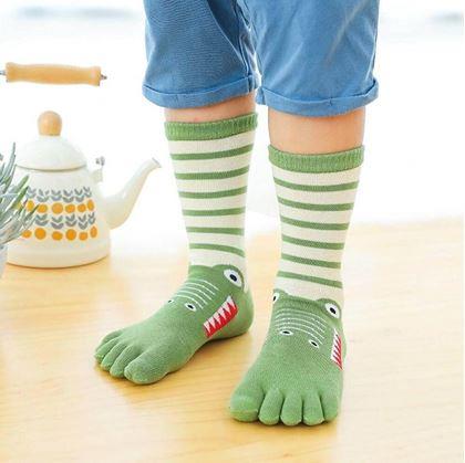 Obrázek z Dětské prstové ponožky - vel. 15-19 cm - krokodýl