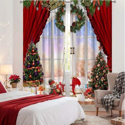 Obrázek z Vánoční závěsy 2 ks 130x210 cm