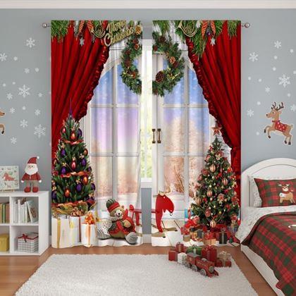 Obrázek z Vánoční závěsy 2 ks 130x210 cm