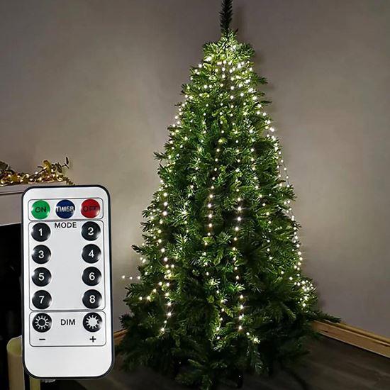Obrázek z Vánoční LED osvětlení s dálkovým ovladačem - bez motání s rovnoměrným rozložením světýlek
