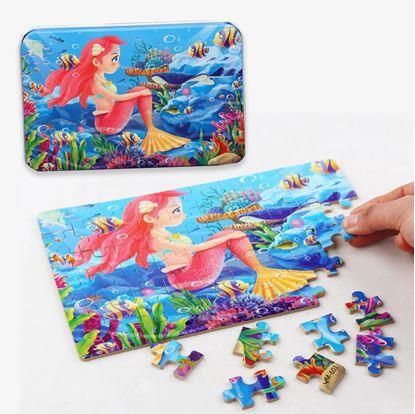 Obrázek Dětské puzzle v plechové krabičce