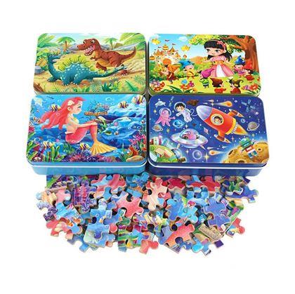 Obrázek z Dětské puzzle v plechové krabičce - království
