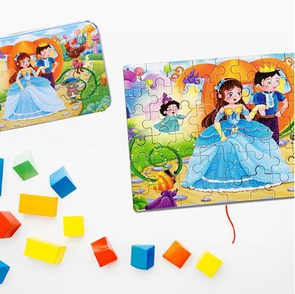 Obrázek z Dětské puzzle v plechové krabičce - království