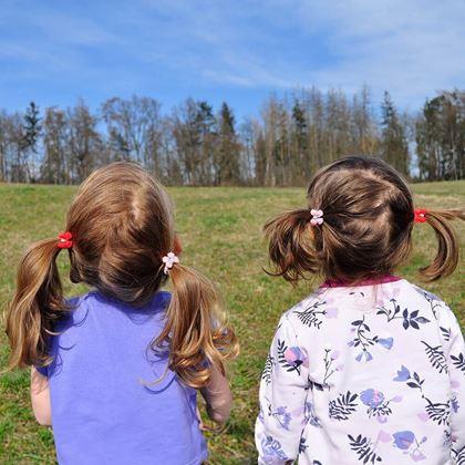Obrázek z Dětské gumičky do vlasů 10 ks - mašličky