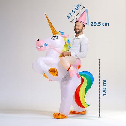 Obrázek z Nafukovací kostým - jednorožec