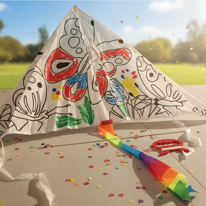 Obrázek z Létající drak k vybarvení - motýlci