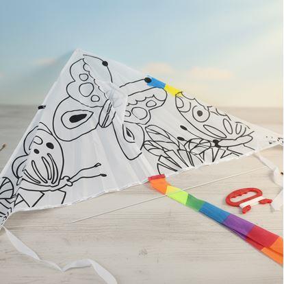 Obrázek Létající drak k vybarvení