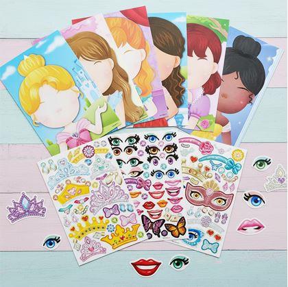 Obrázek z Dětské samolepky - princezny 6 ks