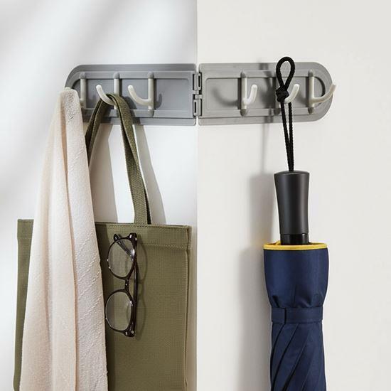 Obrázek z Nalepovací rohový věšák se 6 háčky