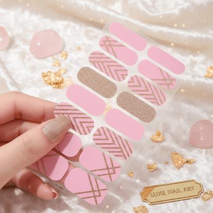 Obrázek z Samolepky na nehty - růžovo zlaté