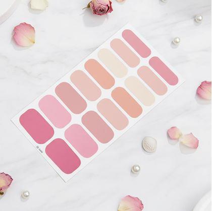 Obrázek z Samolepky na nehty - světle růžový mix