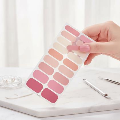 Obrázek z Samolepky na nehty - světle růžový mix