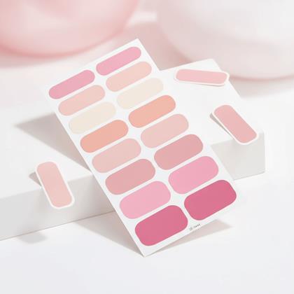 Obrázek z Samolepky na nehty - světle růžový mix