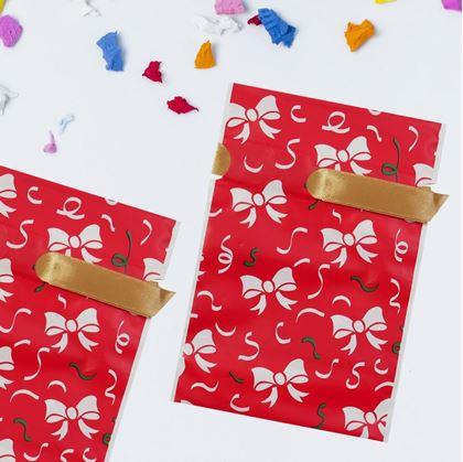 Obrázek z Dárkové sáčky s mašlí 10 ks - L