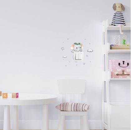 Obrázek z Dětská samolepka na vypínač - sloník