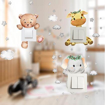 Obrázek z Dětská samolepka na vypínač - sloník