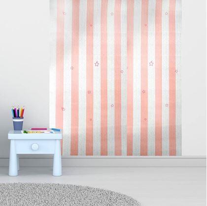 Obrázek z Dětská tapeta na zeď 5 m - pruhy s hvězdičkami