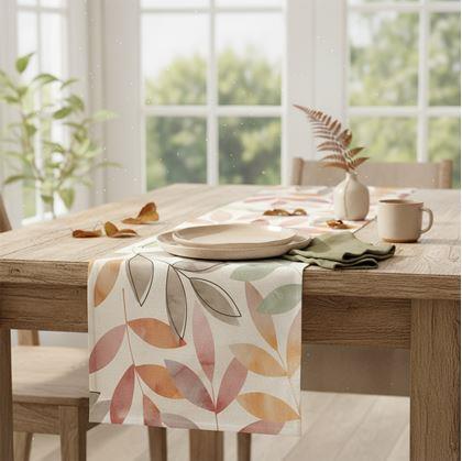 Obrázek z Běhoun na stůl 160 cm - listy