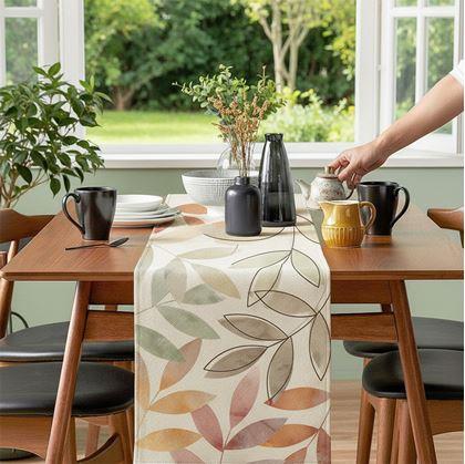 Obrázek z Běhoun na stůl 160 cm - listy