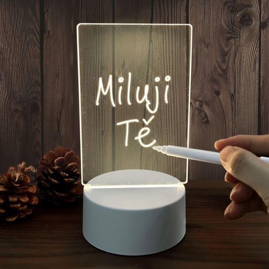 Obrázek z Kreativní stolní lampička na vzkazy