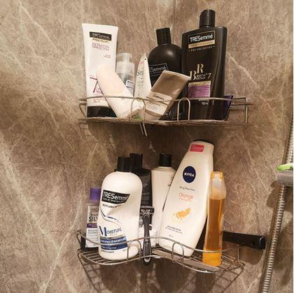 Obrázek z Nerezová rohová polička