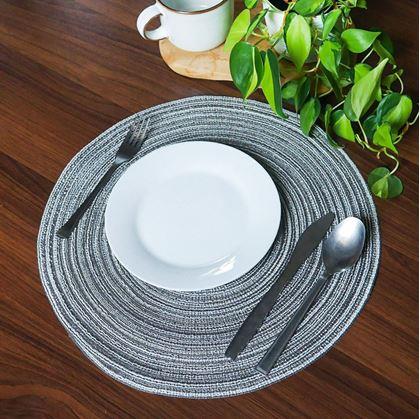 Obrázek z Kulaté prostírání na stůl - šedé