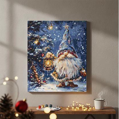 Obrázek Malování podle čísel, vypnuté plátno na rám