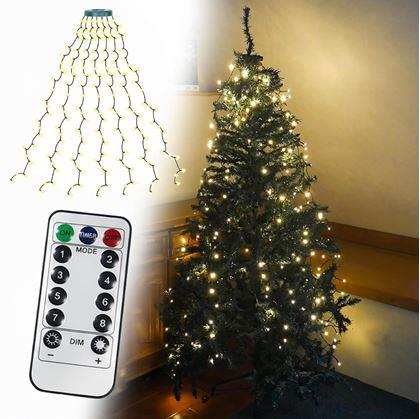 Obrázek z Vánoční LED osvětlení s dálkovým ovladačem - bez motání s rovnoměrným rozložením světýlek