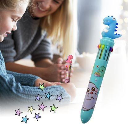 Obrázek Vícebarevná propiska - dinosaurus