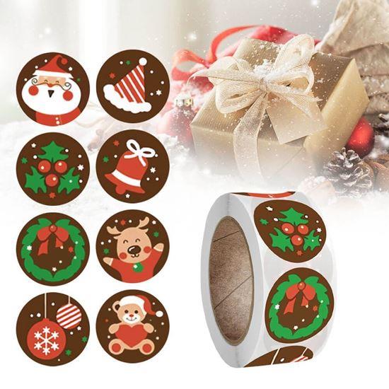 Obrázek z Vánoční samolepky 500 ks  - vánoční nálada