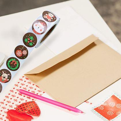 Obrázek z Vánoční samolepky 500 ks  - vánoční nálada