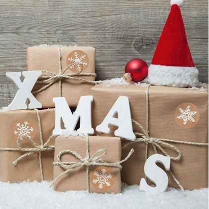 Obrázek z Vánoční samolepky 500 ks - sněhové vločky