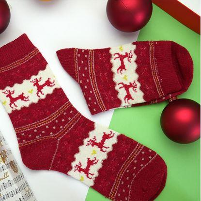 Obrázek Vánoční ponožky s norským vzorem
