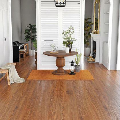 Obrázek z Samolepicí podlaha 200x60 cm - tmavé dřevo