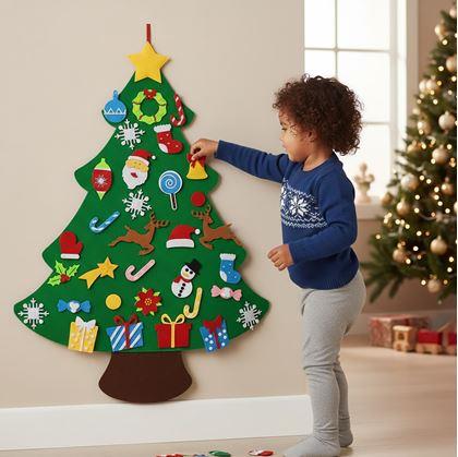 Obrázek z Nástěnný vánoční stromeček k ozdobení