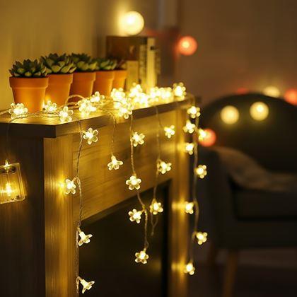 Obrázek z LED světelný řetěz - třešňový květ