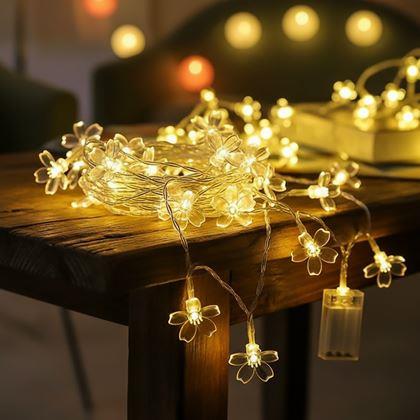 Obrázek z LED světelný řetěz - třešňový květ