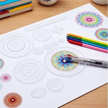 Obrázek z Sada kreslicích šablon - spirograf