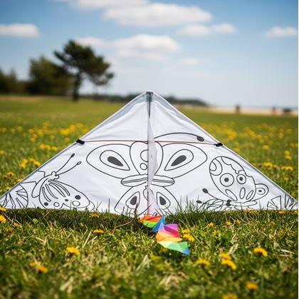 Obrázek z Létající drak k vybarvení - motýlci