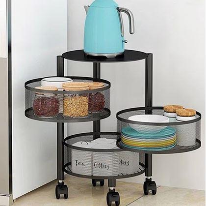 Obrázek z Pojízdný organizér se 3 košíky - 2. jakost