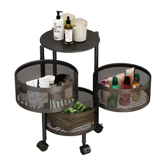 Obrázek z Pojízdný organizér se 3 košíky - 2. jakost