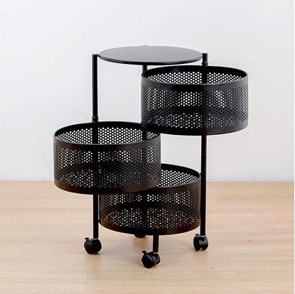 Obrázek Pojízdný organizér se 3 košíky - 2. jakost