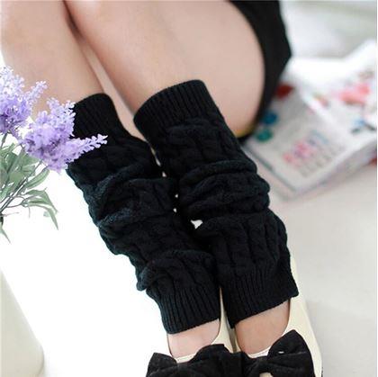 Obrázek z Hřejivé návleky na nohy - černé