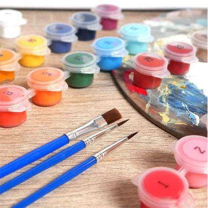 Obrázek z Malířská sada - plátno 50x40 cm, sada barev a štětce