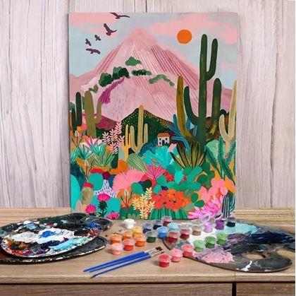 Obrázek z Malířská sada - plátno 50x40 cm, sada barev a štětce