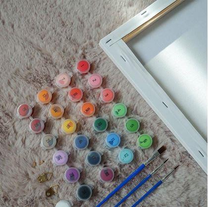 Obrázek z Malířská sada - plátno 50x40 cm, sada barev a štětce