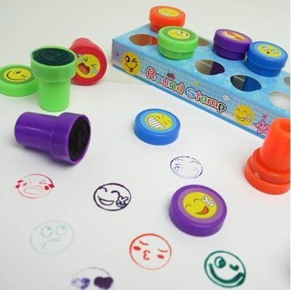 Obrázek z Dětská razítka smajlíci - 10 ks