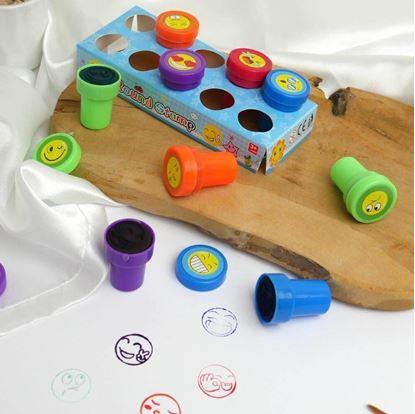 Obrázek Dětská razítka smajlíci - 10 ks