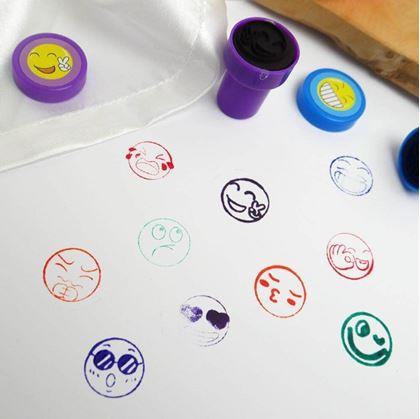 Obrázek z Dětská razítka smajlíci - 10 ks