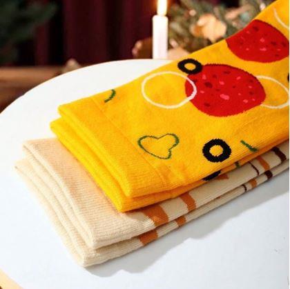 Obrázek z Sada 4 párů ponožek - pizza